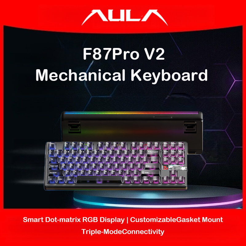 AULA F87 Pro V2 트라이 모드 87키 기계식 - Gaming Keyboard Hot Swappable 리뷰 및 가격