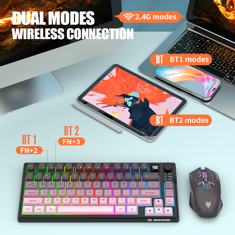 2.4GHz 듀얼 모드 블루투스 무선 게이밍 키보드 및 - Gaming Keyboard No Rgb 리뷰 및 가격