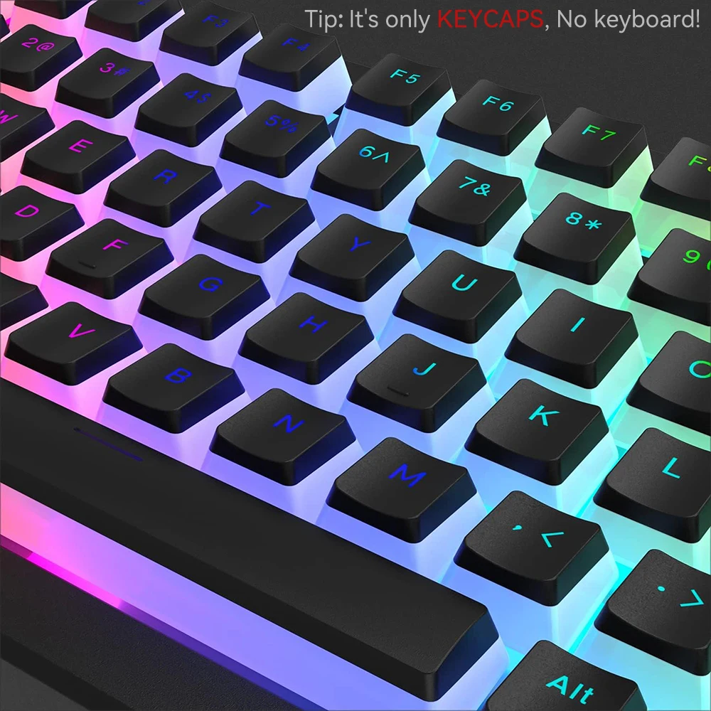 새로운 푸딩 PBT 키캡 129키 이중사출 반투명 60 - Keyboard Gaming Blue Switch 리뷰 및 가격