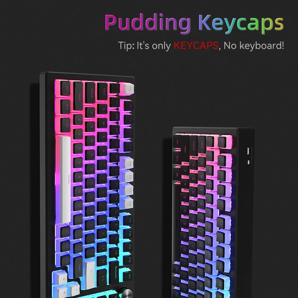 새로운 푸딩 PBT 키캡 129키 이중사출 반투명 60 - Keyboard Gaming Blue Switch 리뷰 및 가격