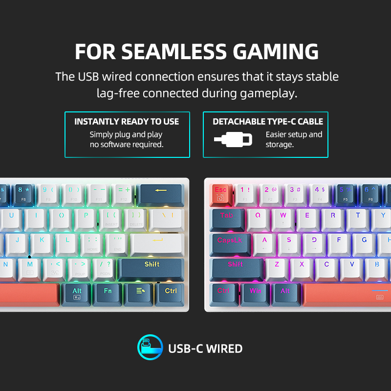 K500-B61 마체니크 미니 기계식 키보드 60% 폼 - Keyboard Gaming Blue Switch 리뷰 및 가격
