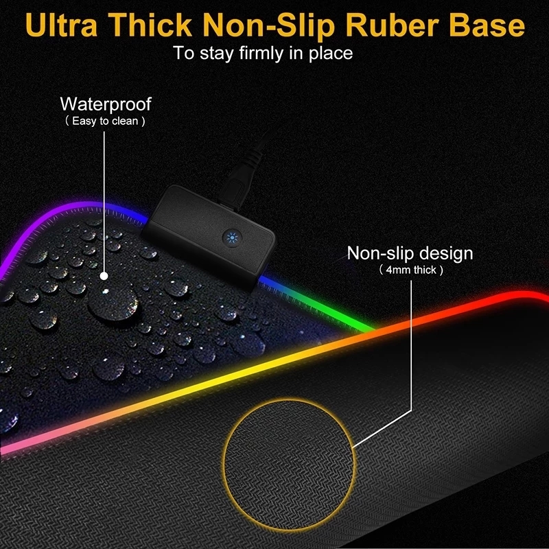 LED 라이트 마우스 패드 RGB 키보드 커버 데스크  - Gaming Keyboard No Rgb 리뷰 및 가격