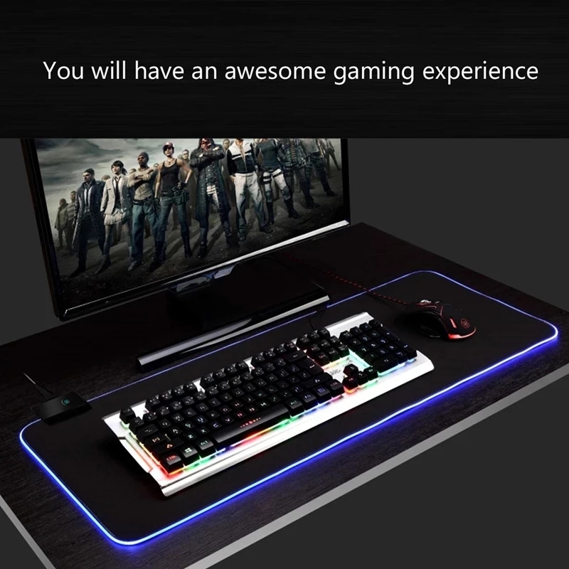 LED 라이트 마우스 패드 RGB 키보드 커버 데스크  - Gaming Keyboard No Rgb 리뷰 및 가격