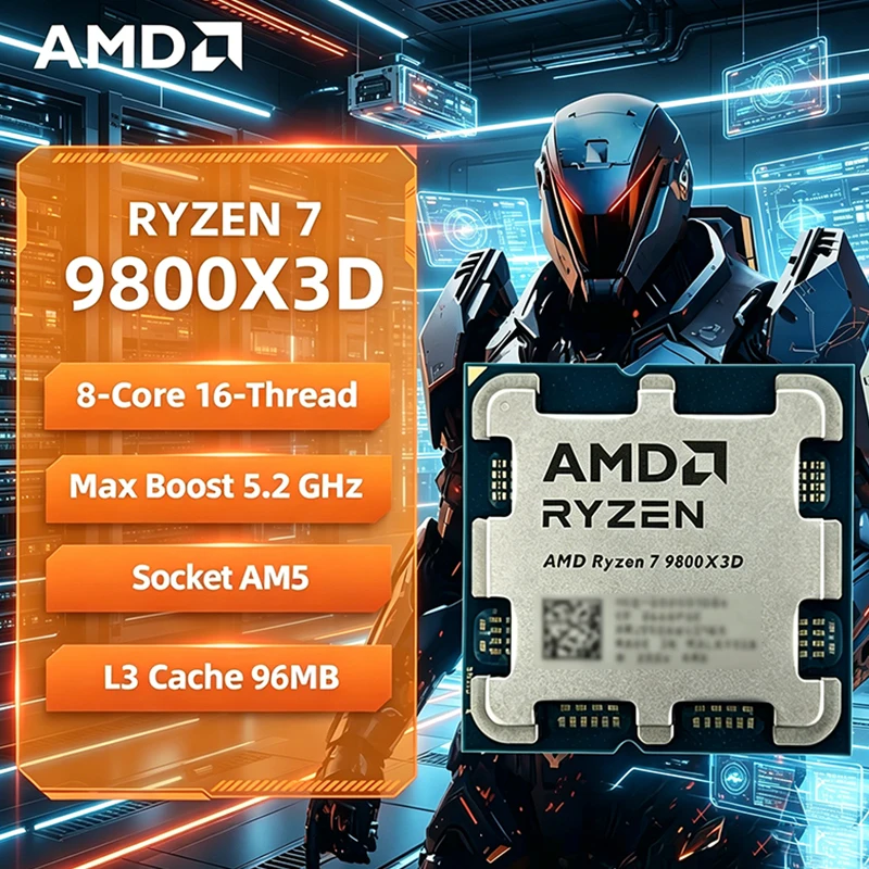 AMD 라이젠 7 9800X3D 게임용 CPU 최대 5 - Amd Cpu Ryzen 7 리뷰 및 가격