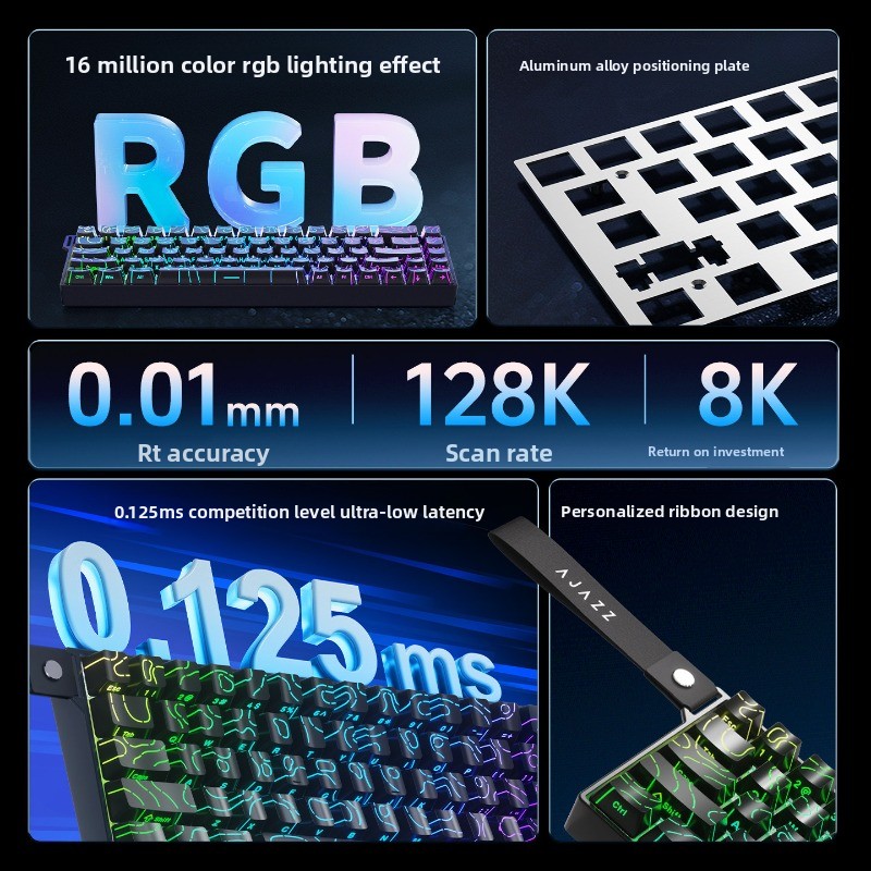 AJAZZ AK680 V2 자기축 기계식 키보드 알루미 - Gaming Keyboard Hot Swappable 리뷰 및 가격