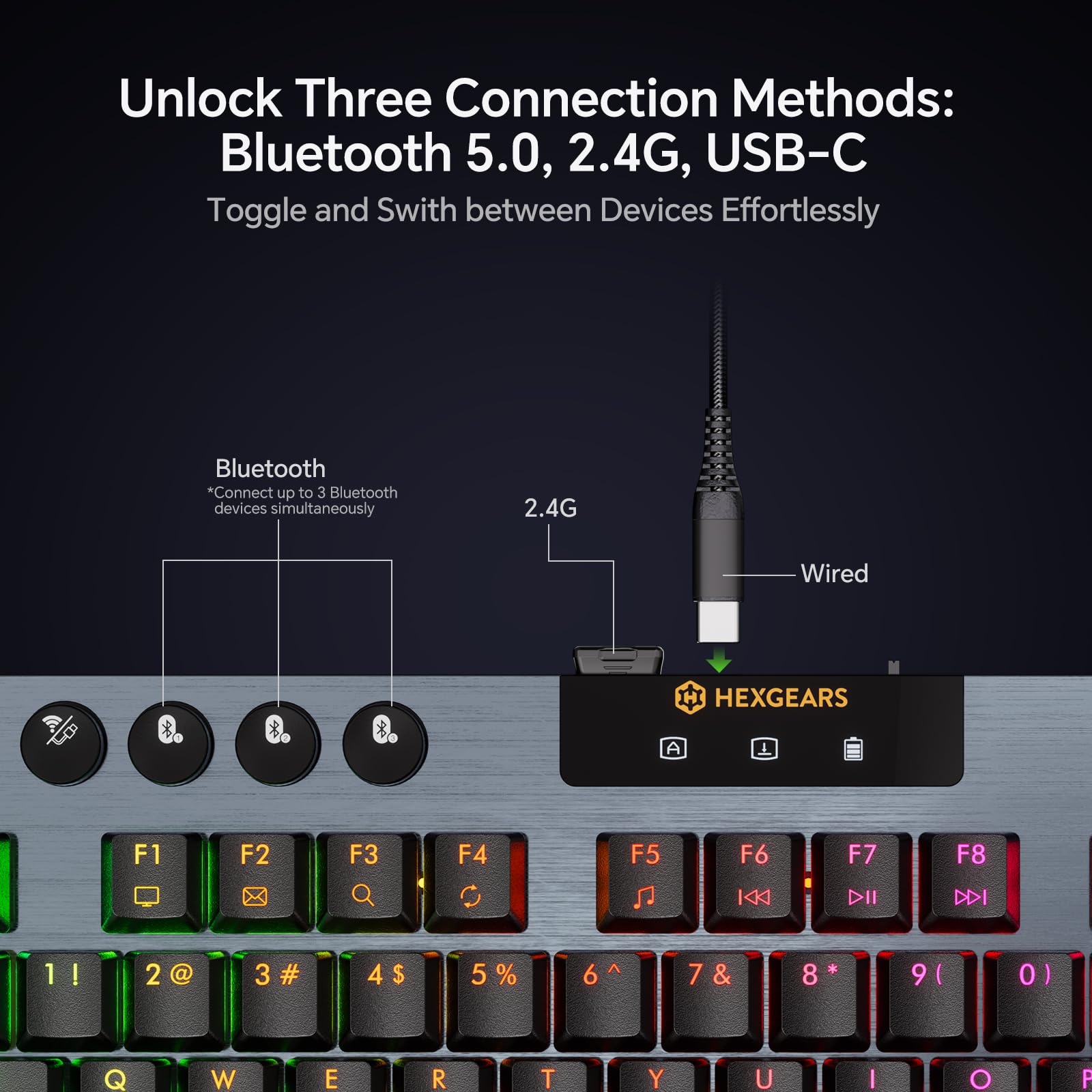 HEXGEARS A3 기계식 키보드 87 키 RGB 핫 - Gaming Keyboard Hot Swappable 리뷰 및 가격