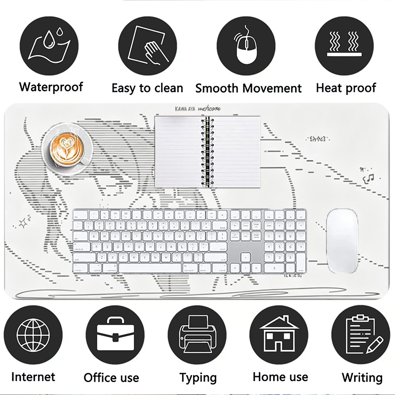 1Pcs 가죽 마우스 패드 애니메이션 엔젤 소녀 Y2k - Gaming Keyboard High Ground 리뷰 및 가격
